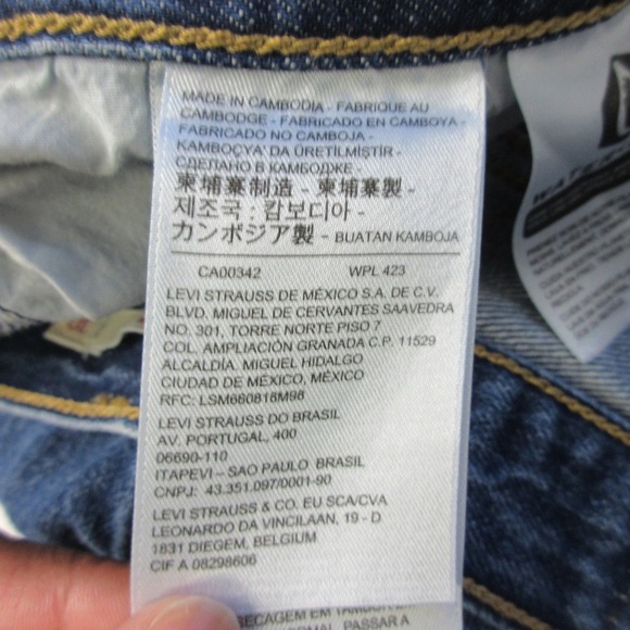 Levis Premium Dad Jeans Womens 30 Blue Denim Baggy Cotton Relaxed Casual 624 - Picture 6 of 12